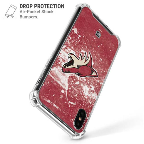 NHL Arizona Coyotes Frozen iPhone XS Max Clear Case